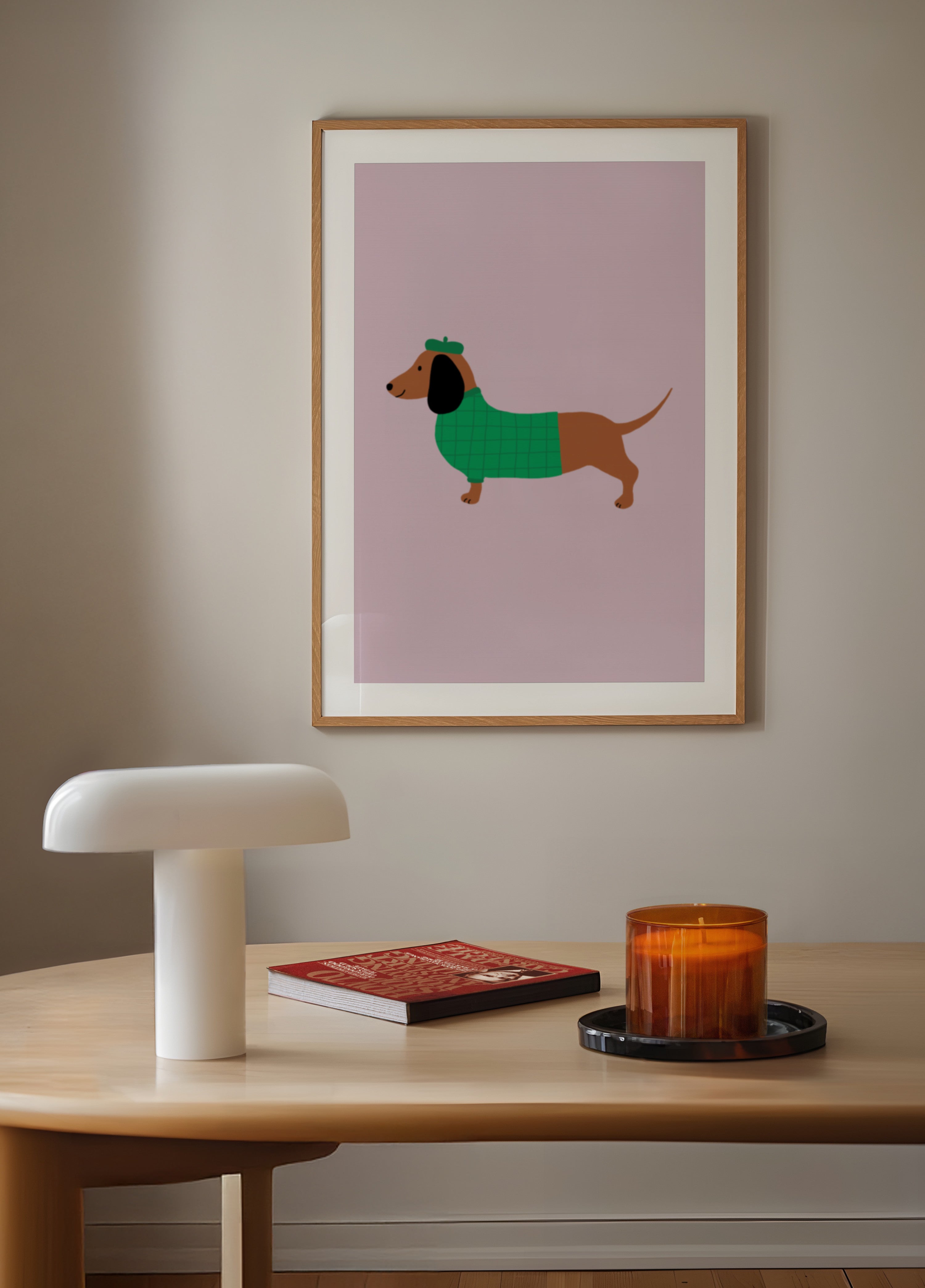 Perro elegante con suéter
