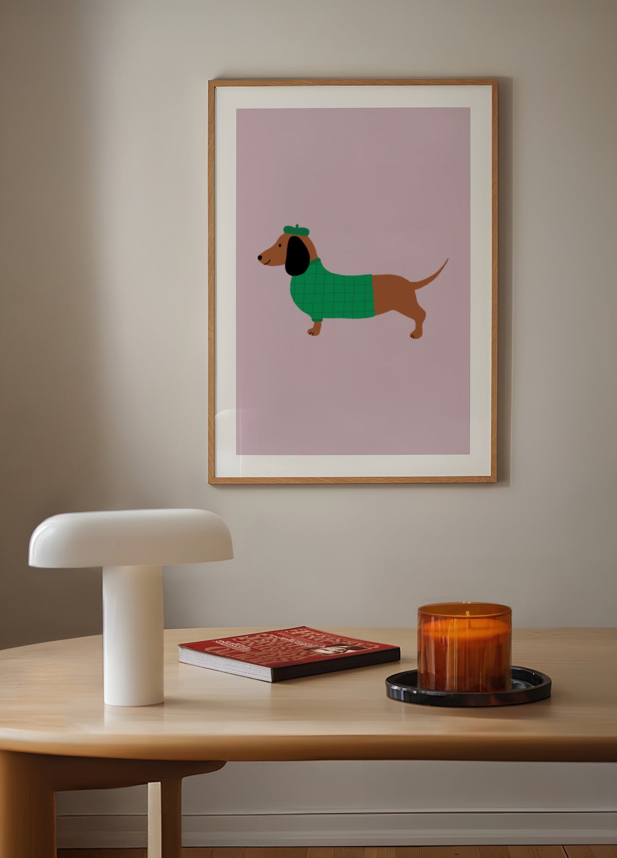 Perro elegante con suéter