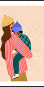 Abrazo amoroso de invierno