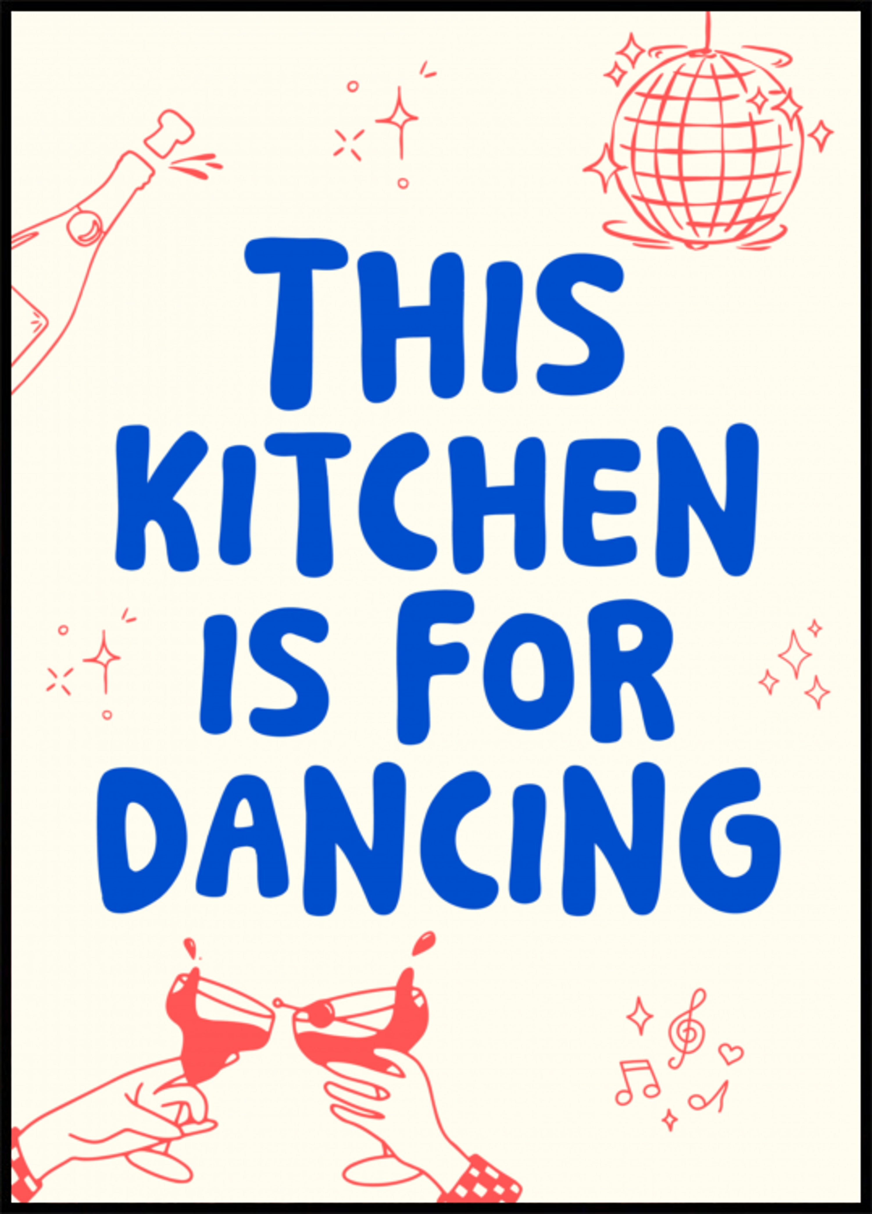 Fiesta de baile en la cocina