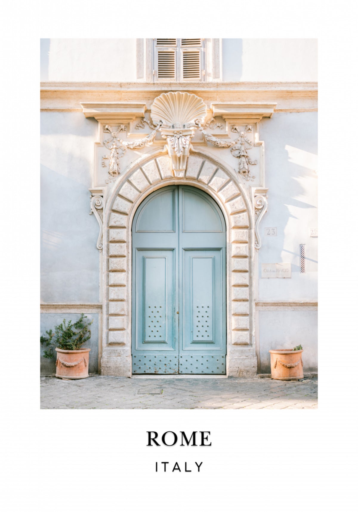 Póster de viaje de Roma Italia
