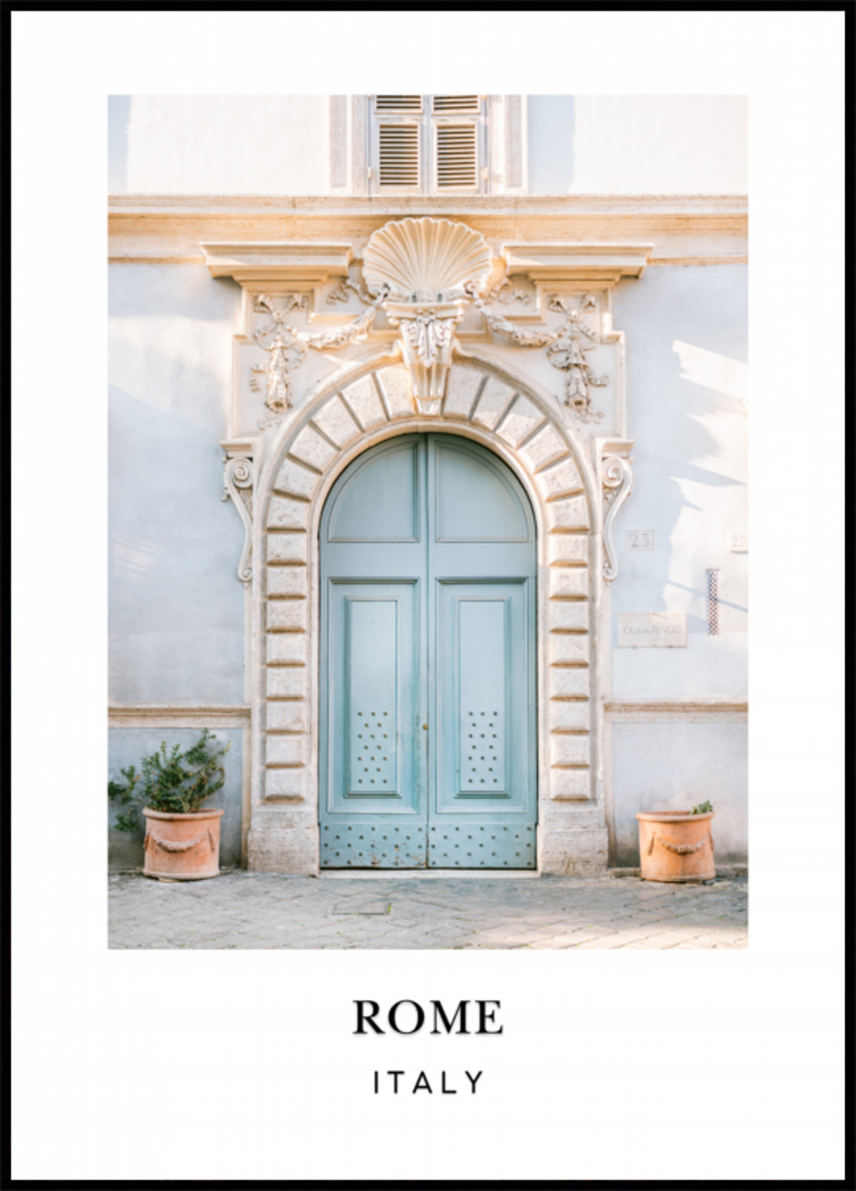 Póster de viaje de Roma Italia