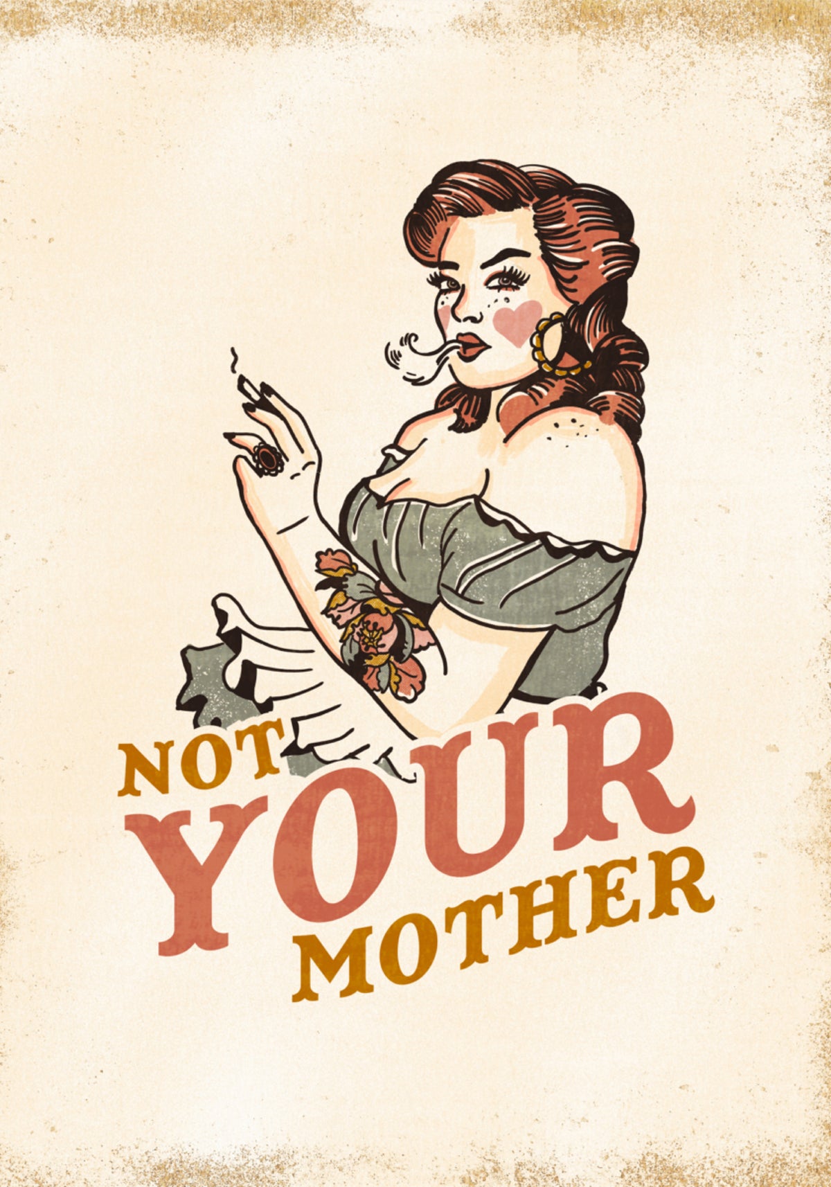 No es tu madre Rockabilly Pinup con actitud atrevida