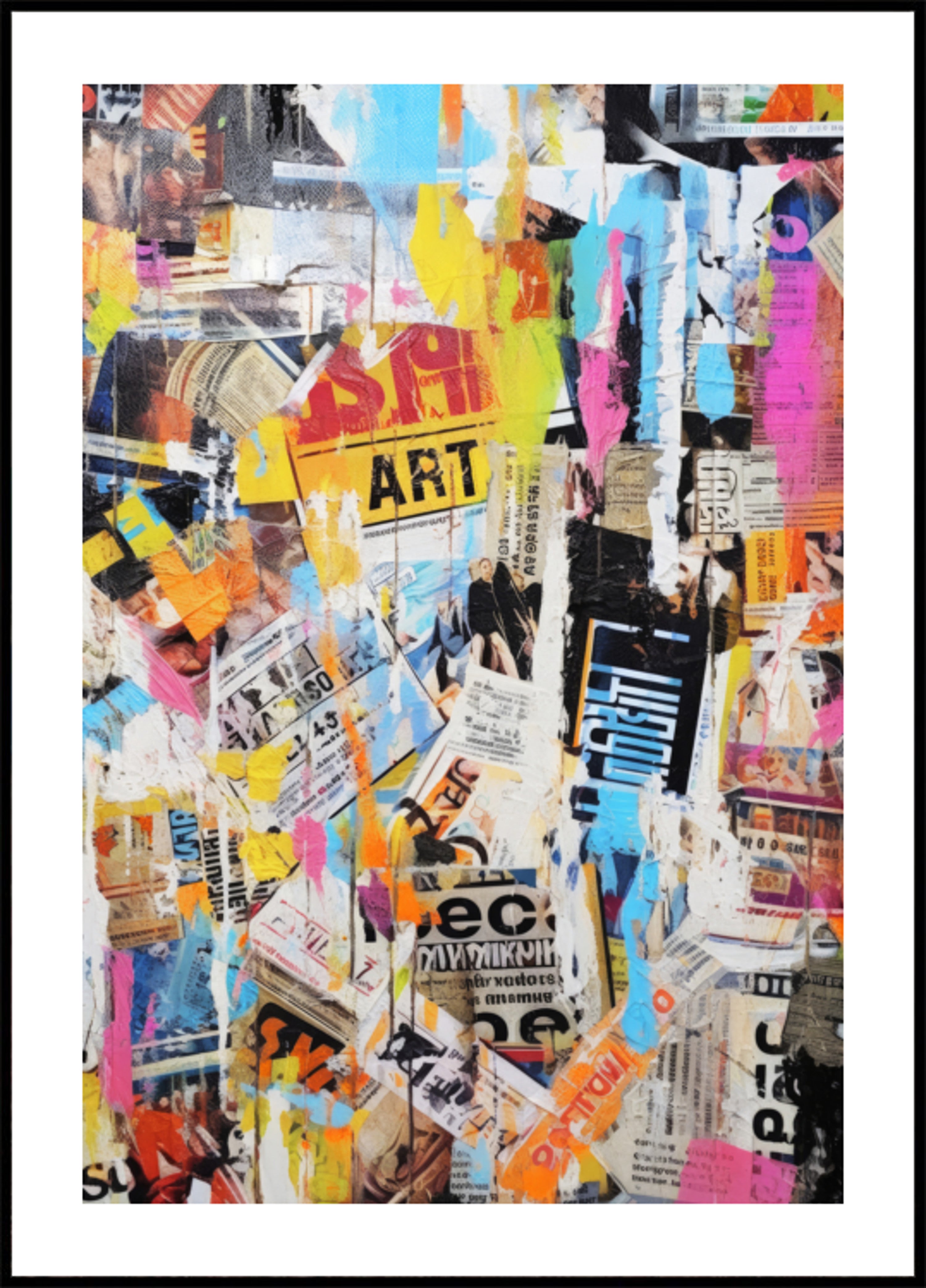 Collage del caos urbano