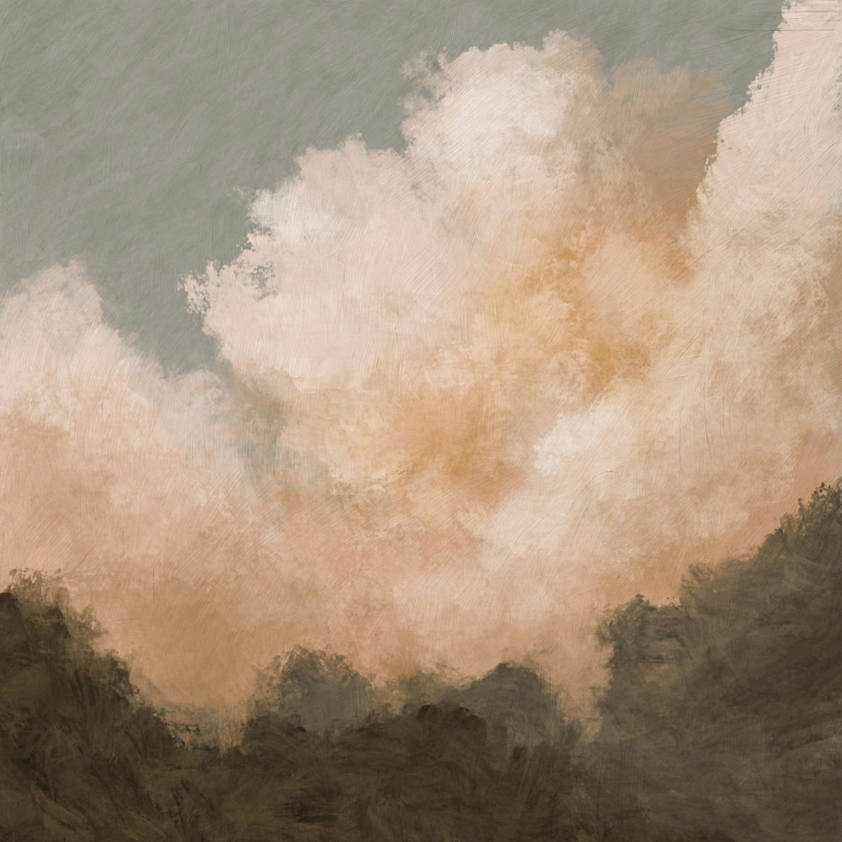 Serenas nubes de montaña