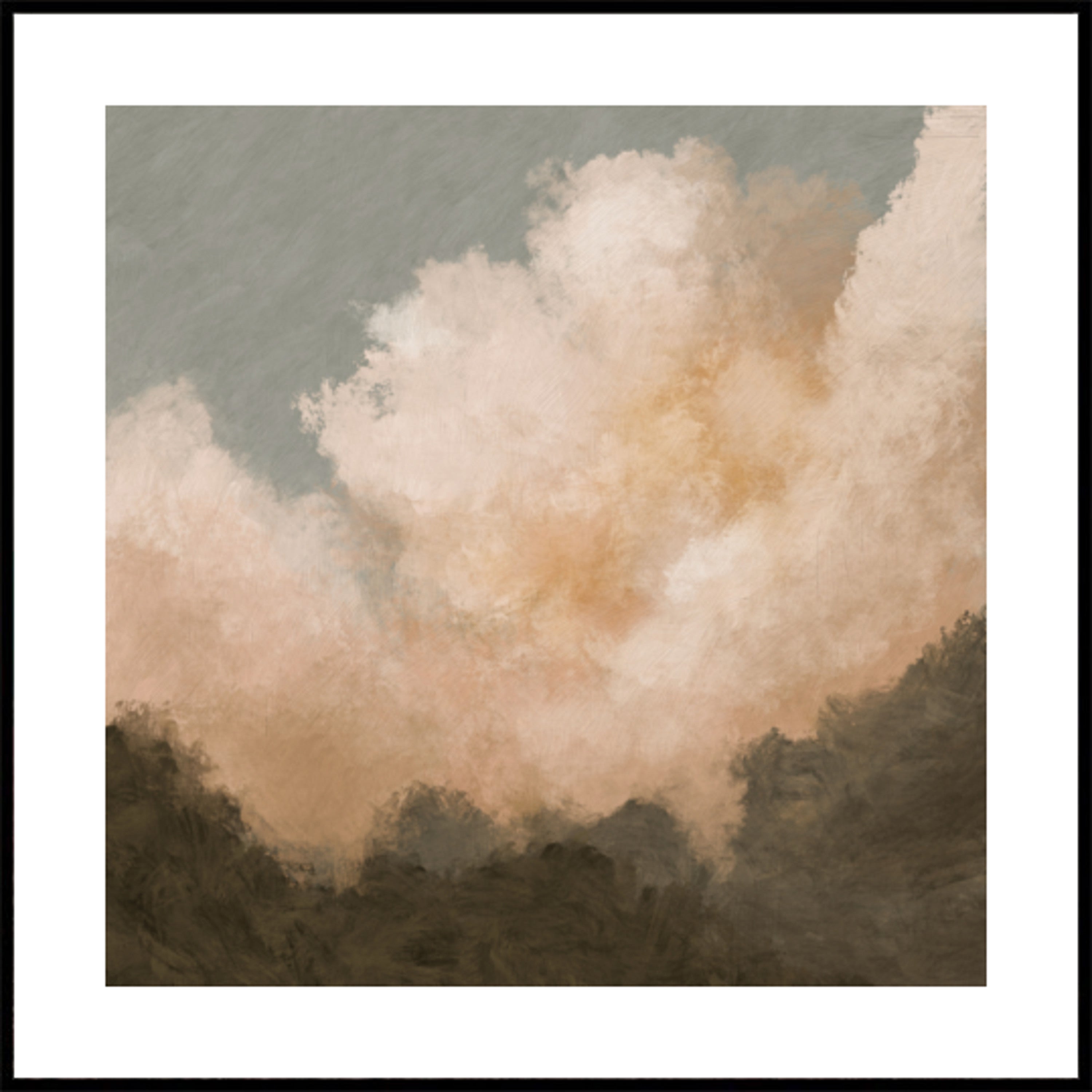 Serenas nubes de montaña