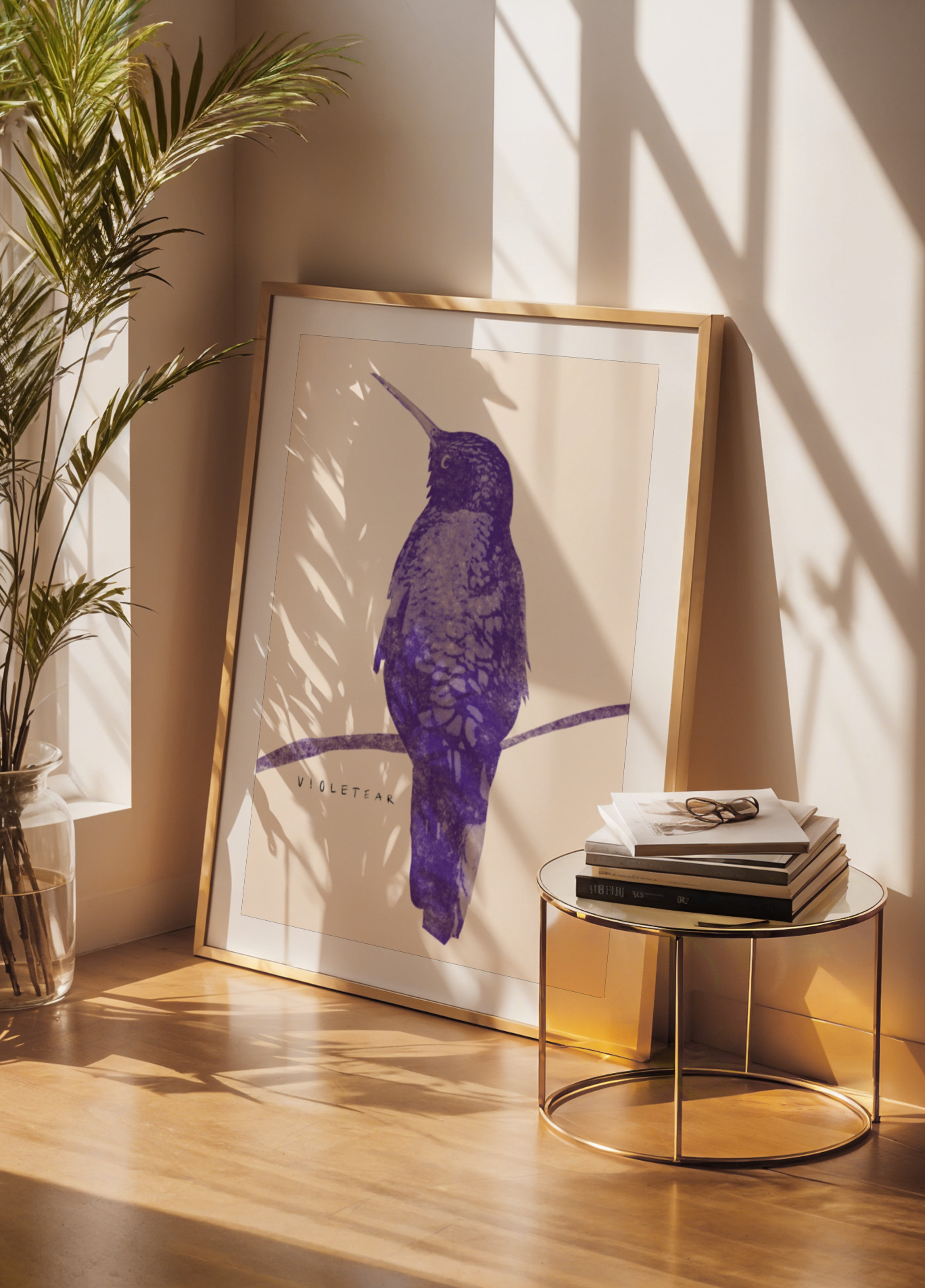 Colibrí violeta elegante