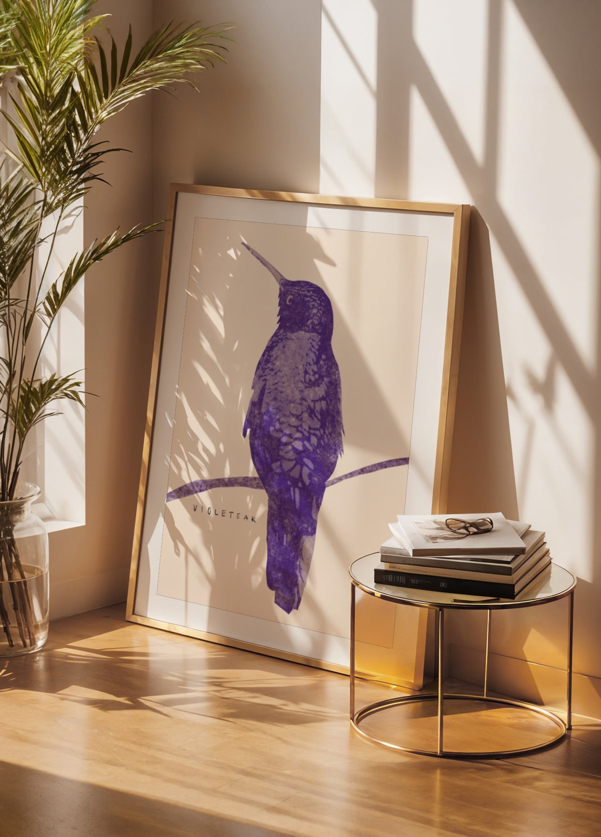 Colibrí violeta elegante
