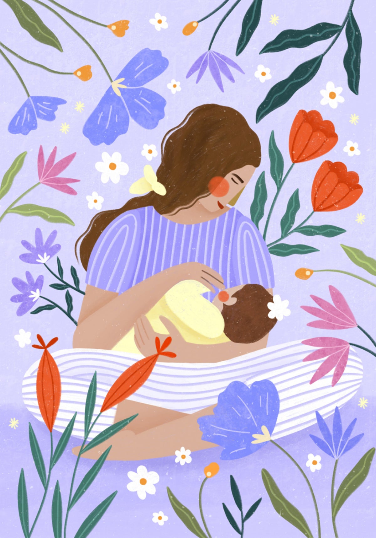 Maternidad floreciente