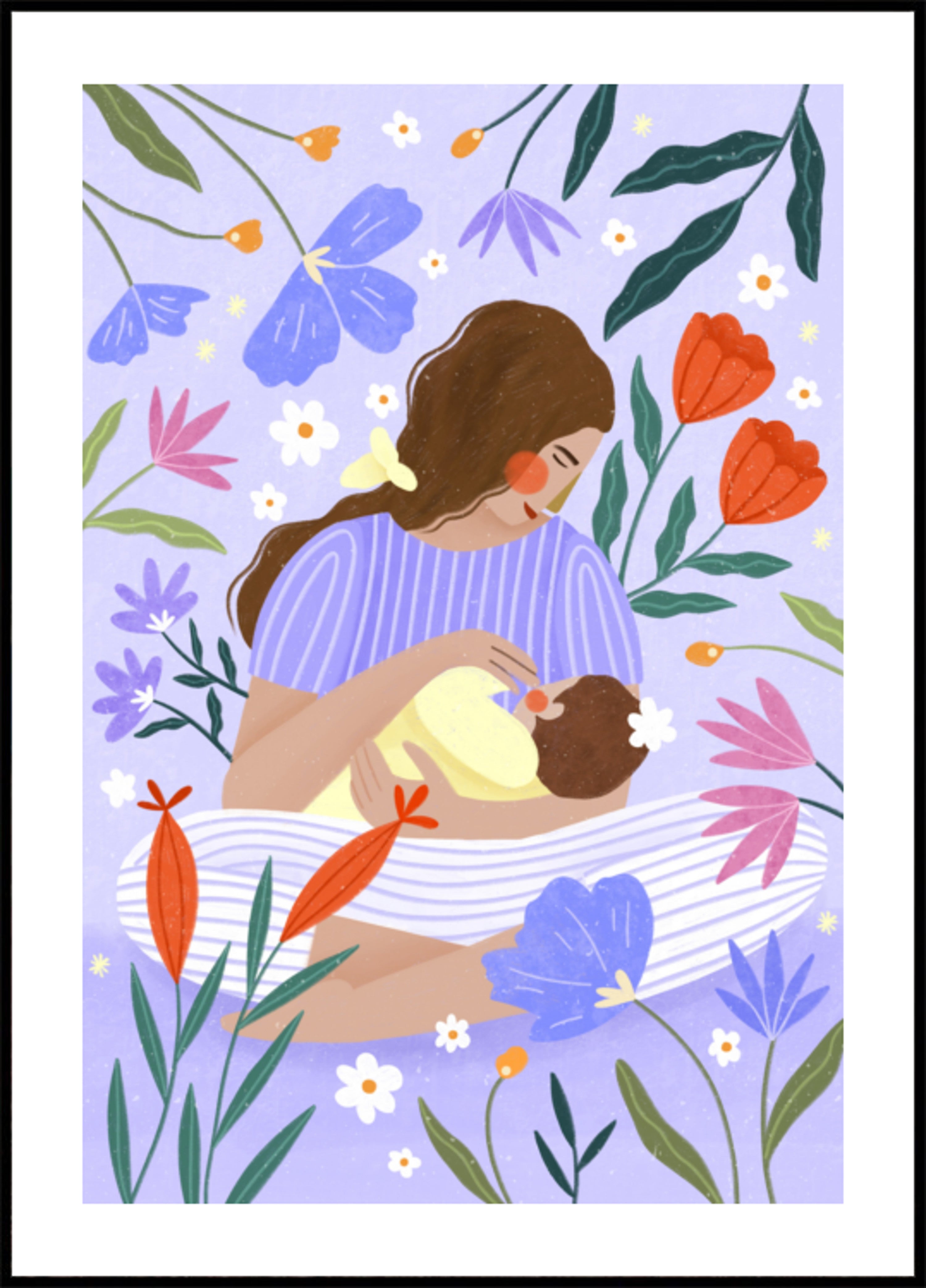 Maternidad floreciente