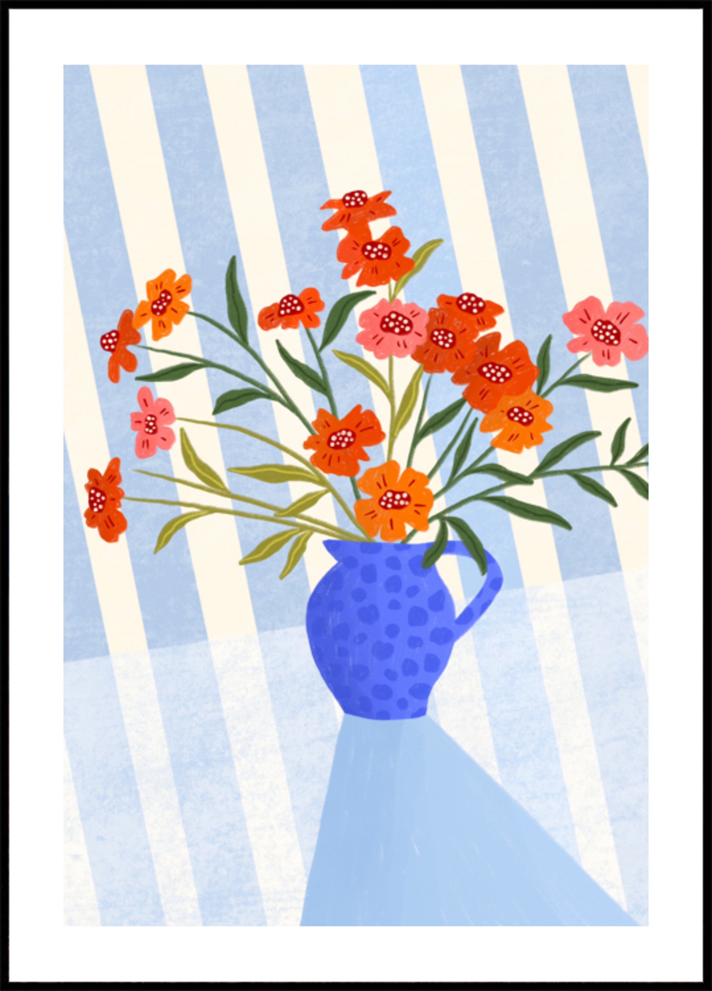 Jarra floral alegre