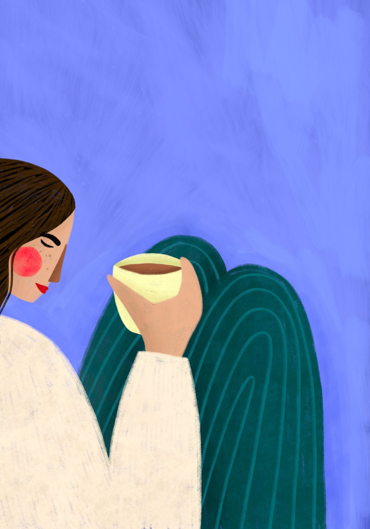 Momento pacífico del café