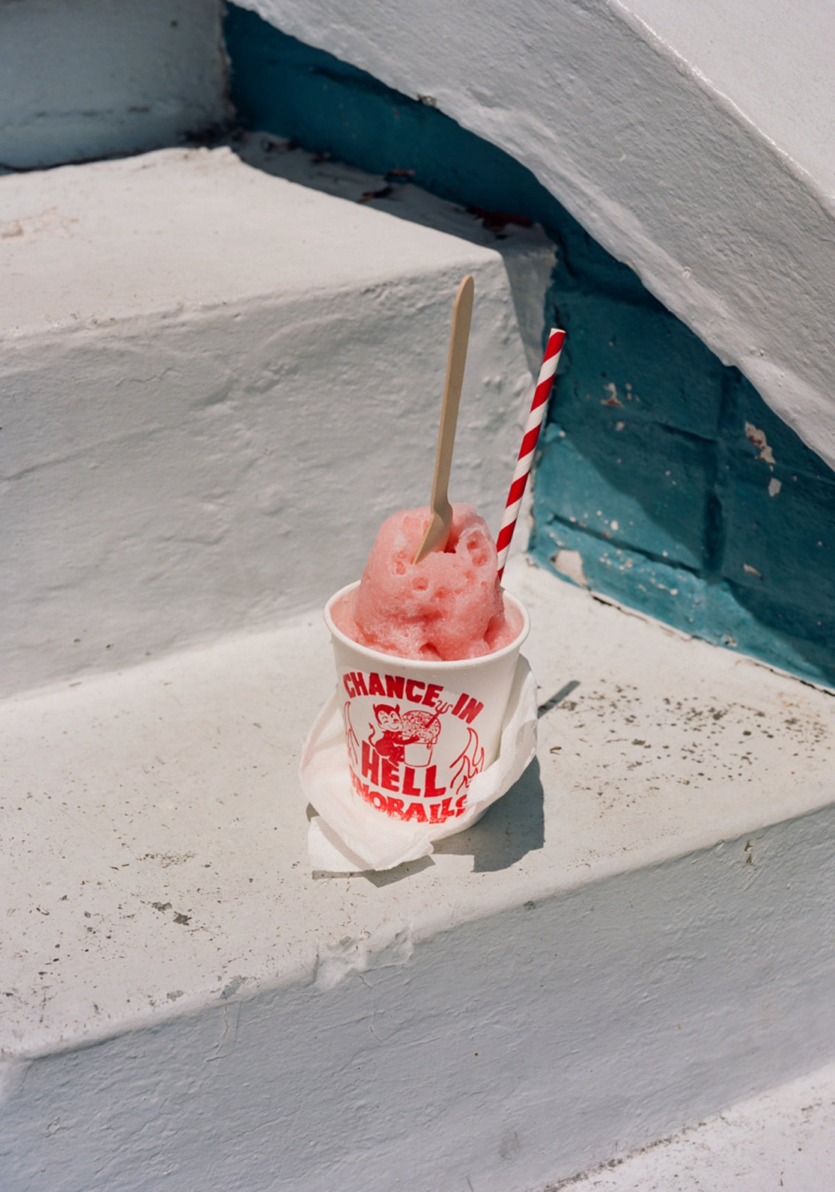 Granizado rosa refrescante