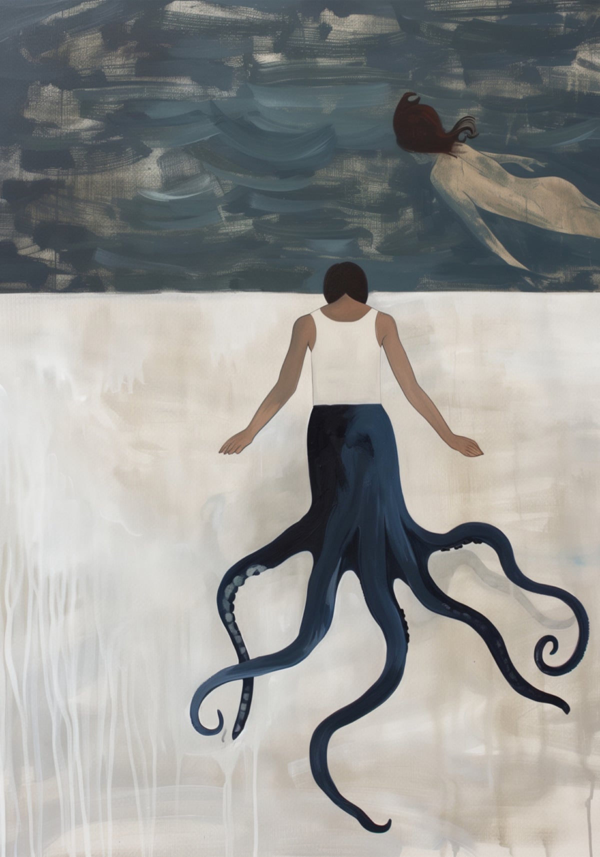 Mujer Pulpo Soñando