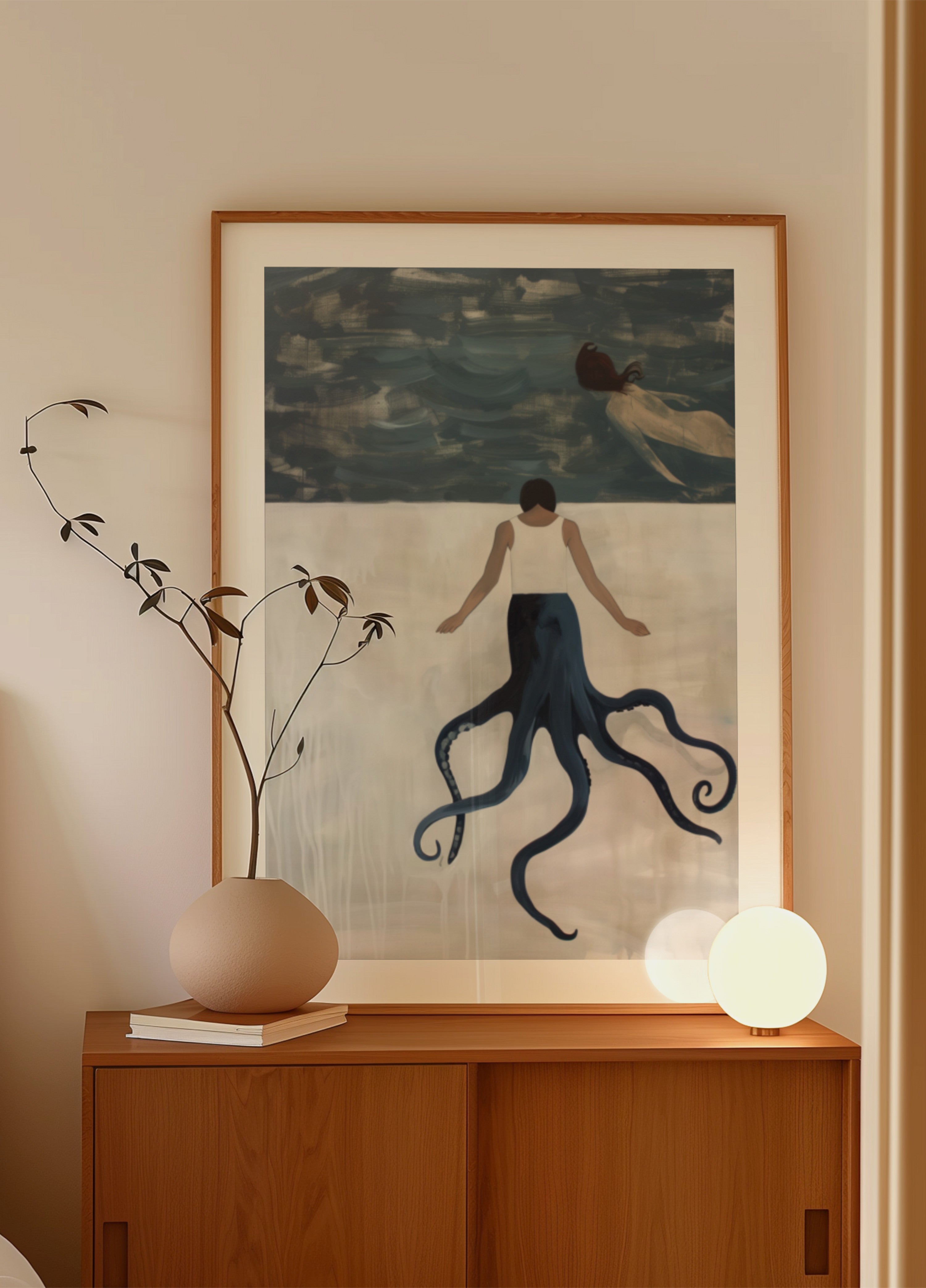 Mujer Pulpo Soñando