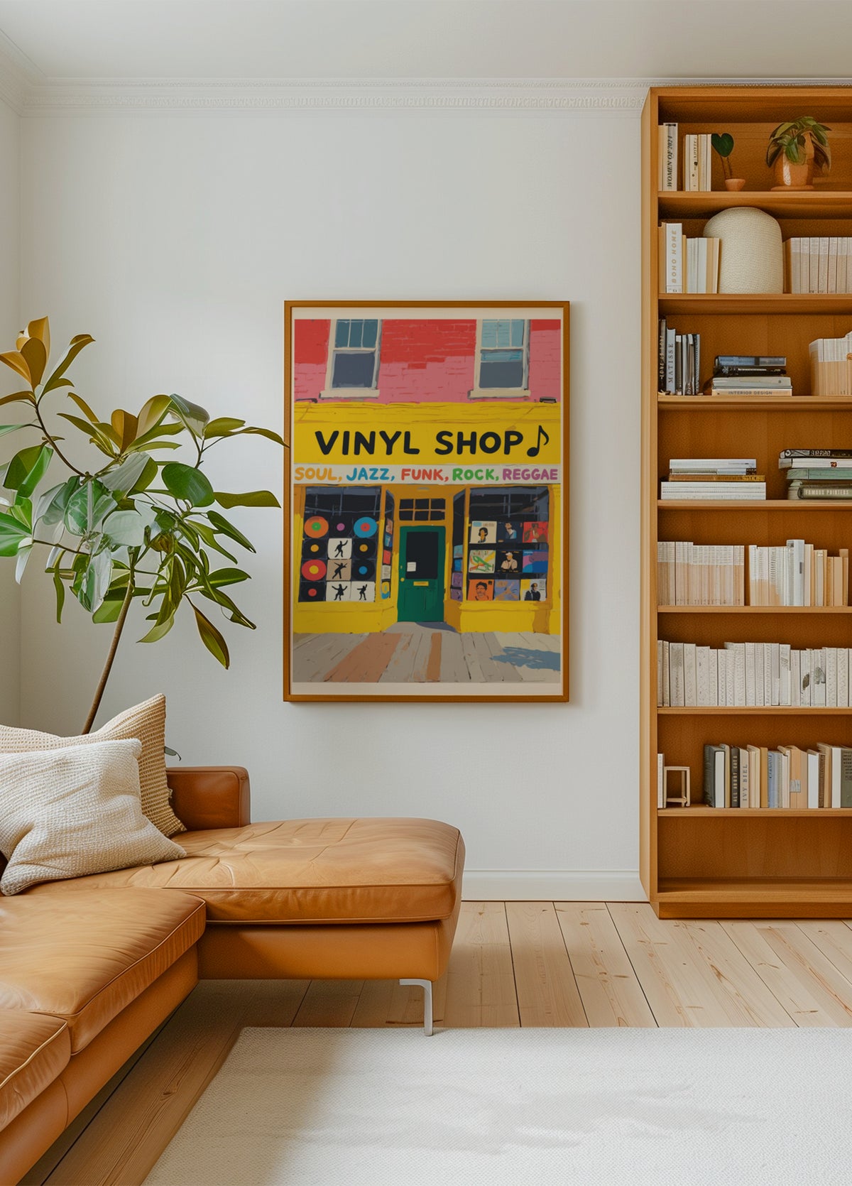Tienda de vinilos coloridos