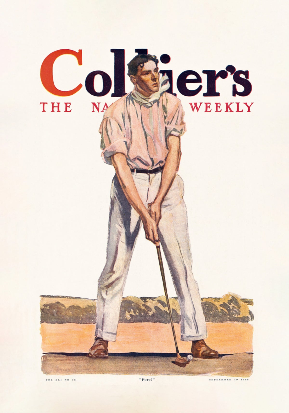 Collier's Golf (1908), Hombre vintage