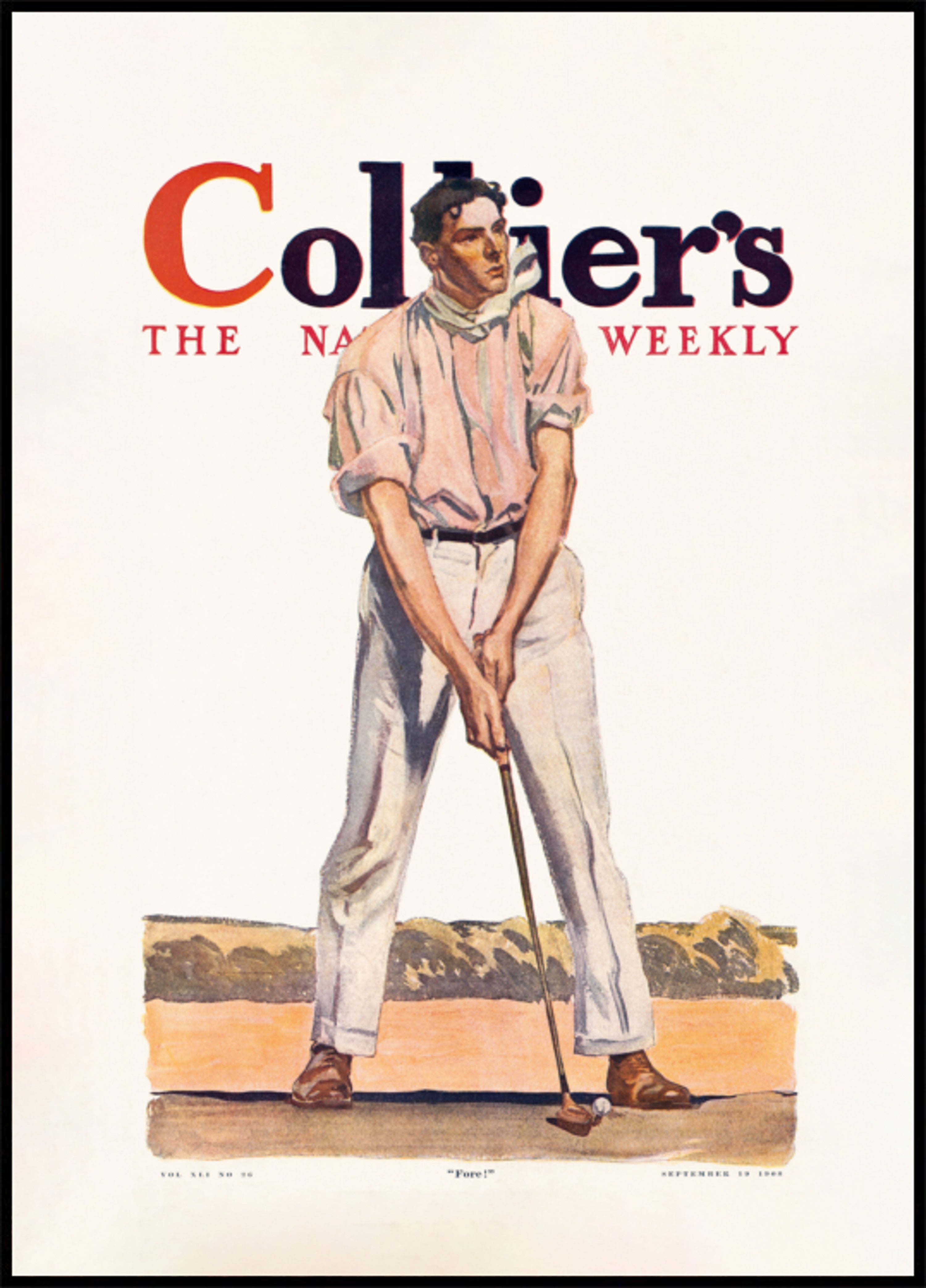 Collier's Golf (1908), Hombre vintage