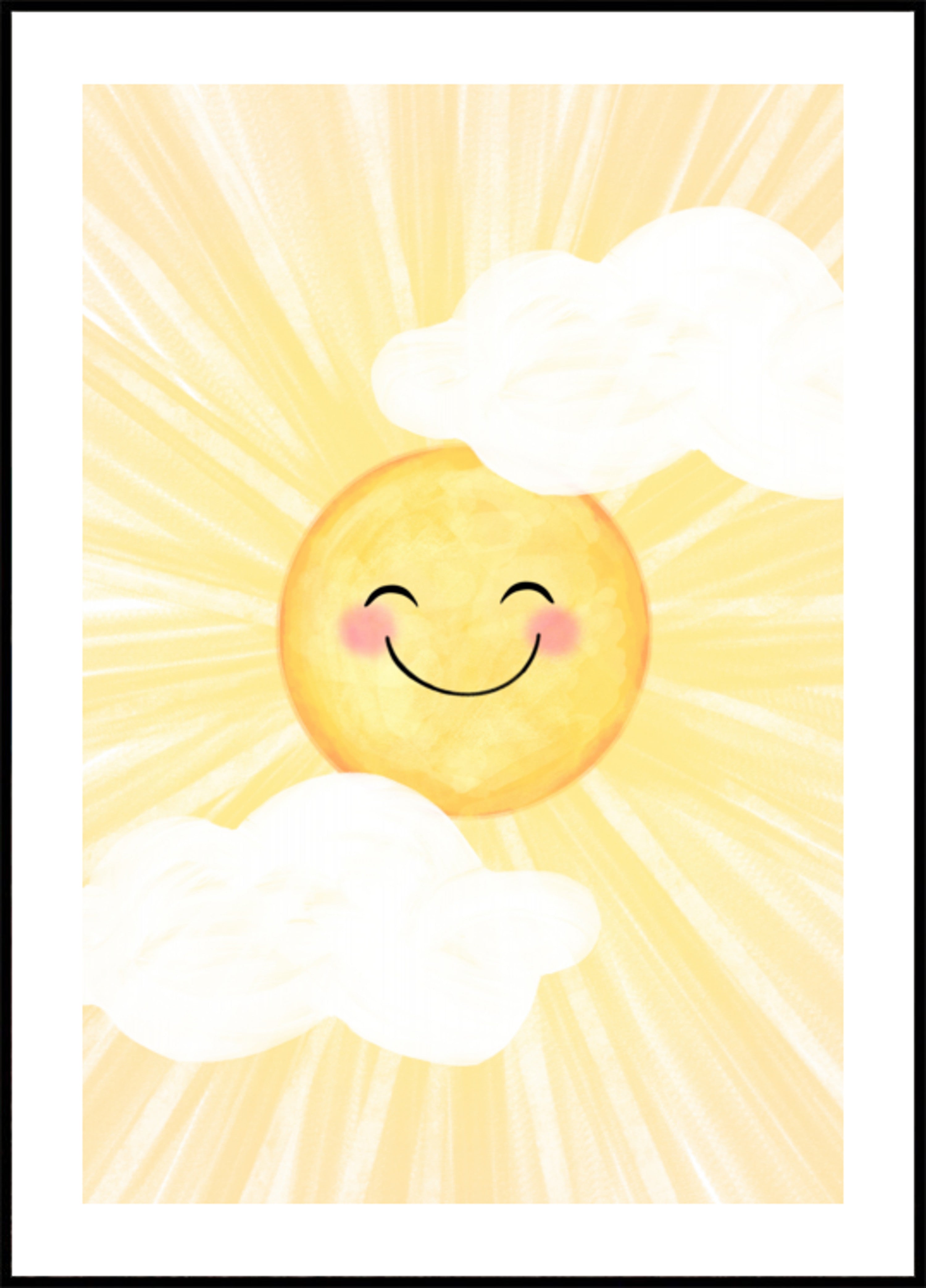 Feliz sol sonriente