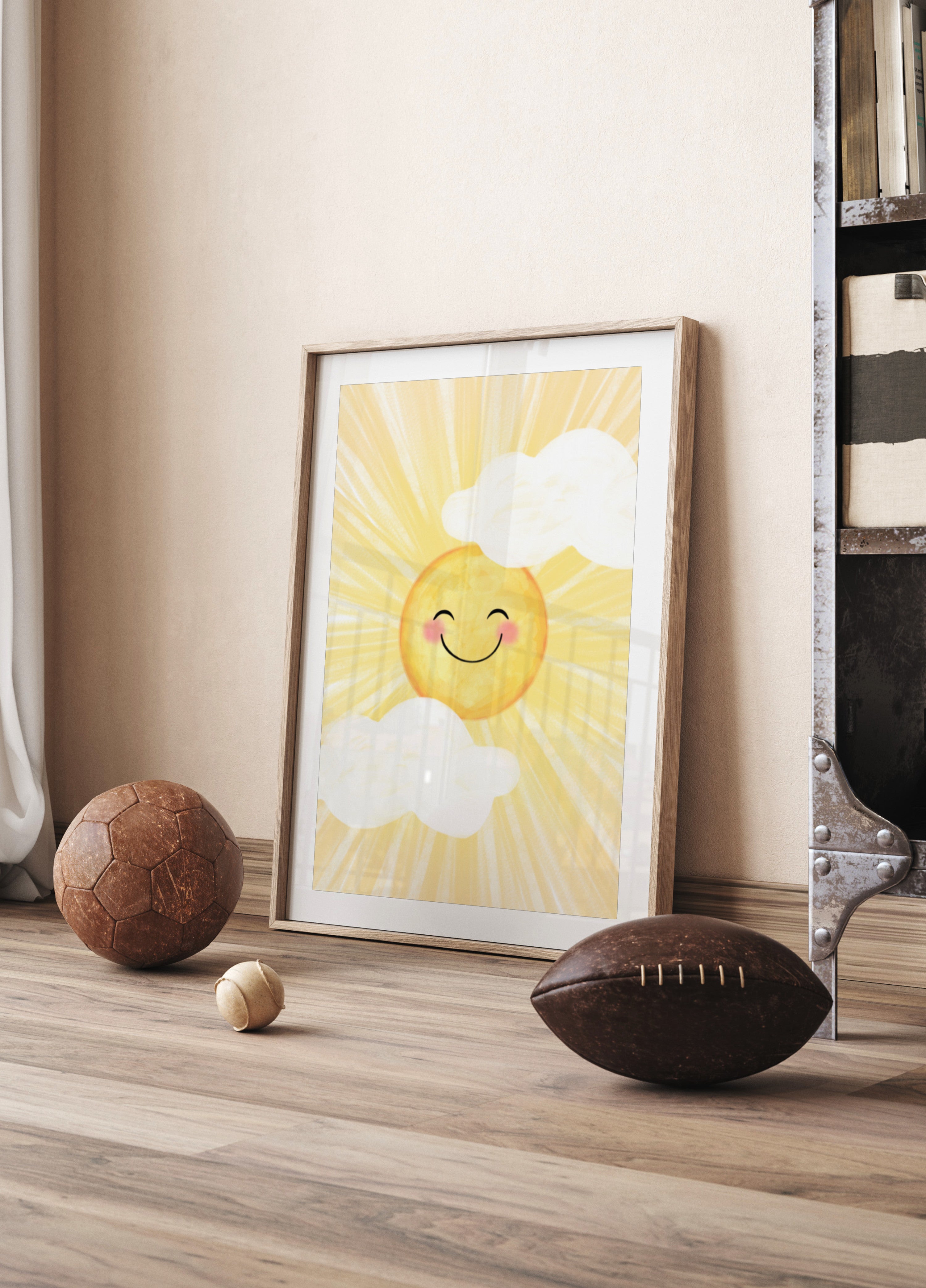 Feliz sol sonriente