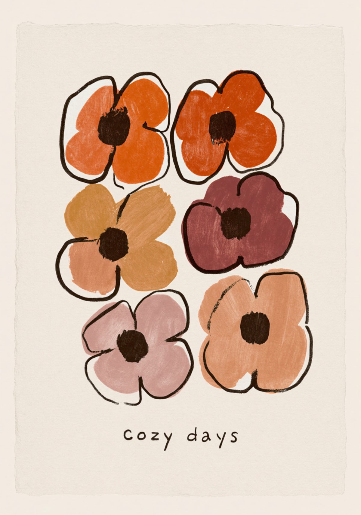 Flores de días acogedores