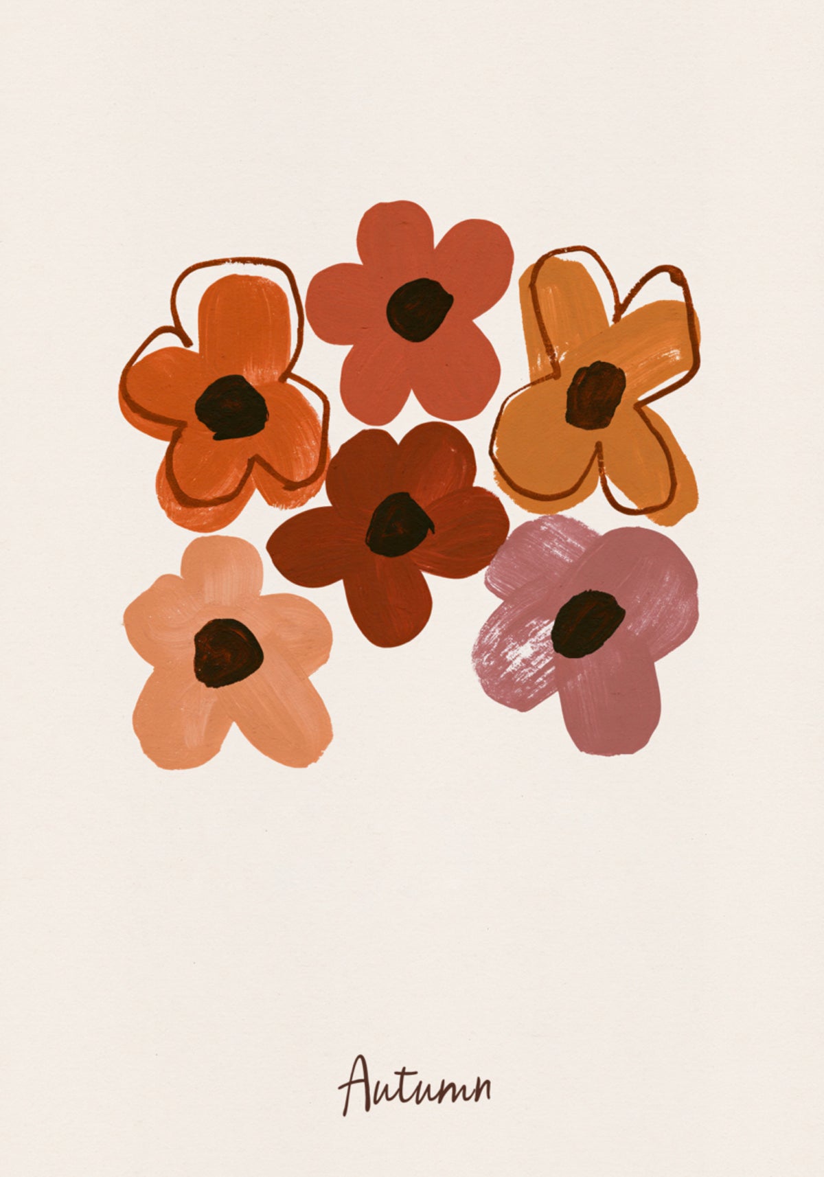 Cálidas flores de otoño