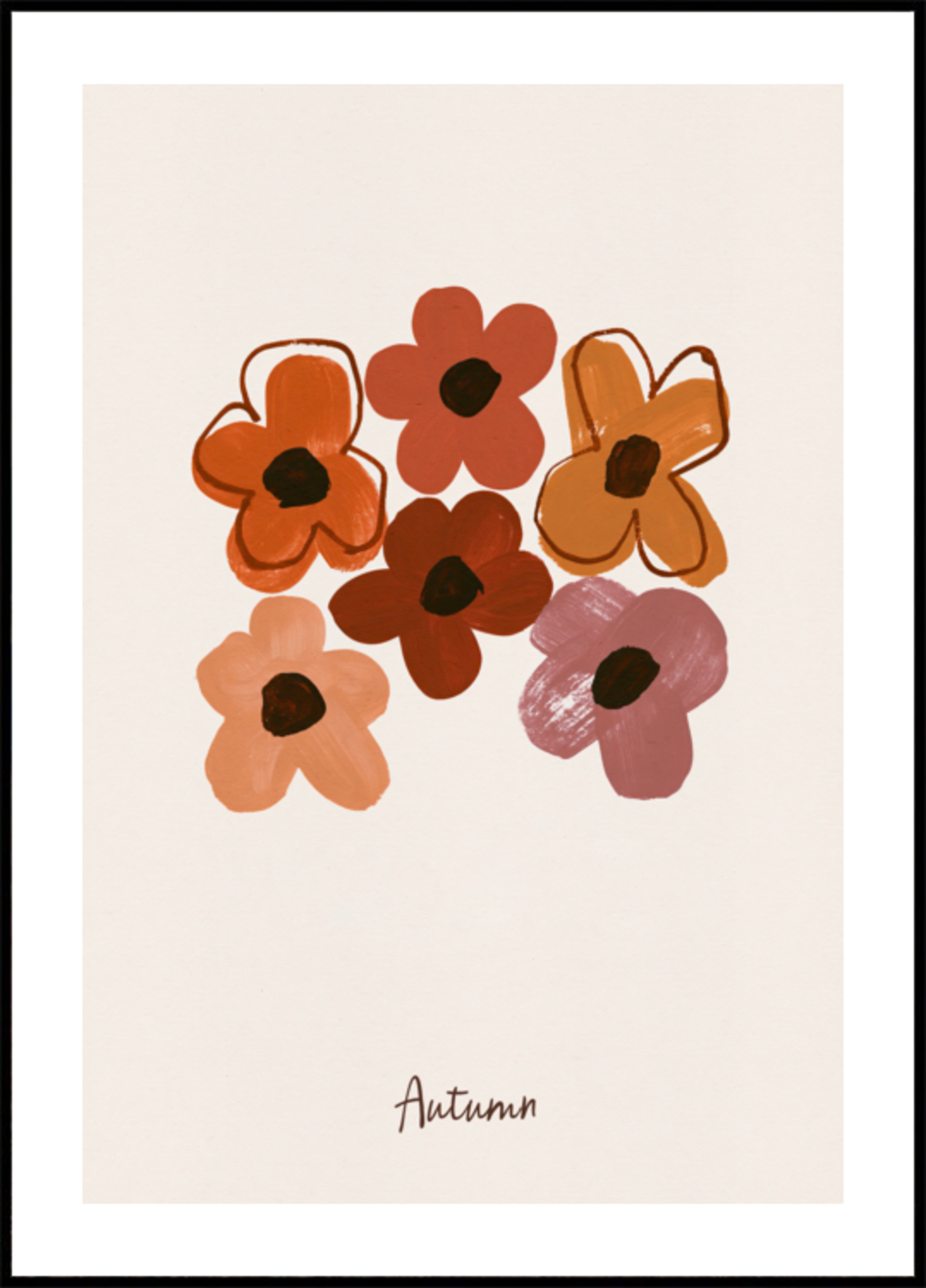 Cálidas flores de otoño