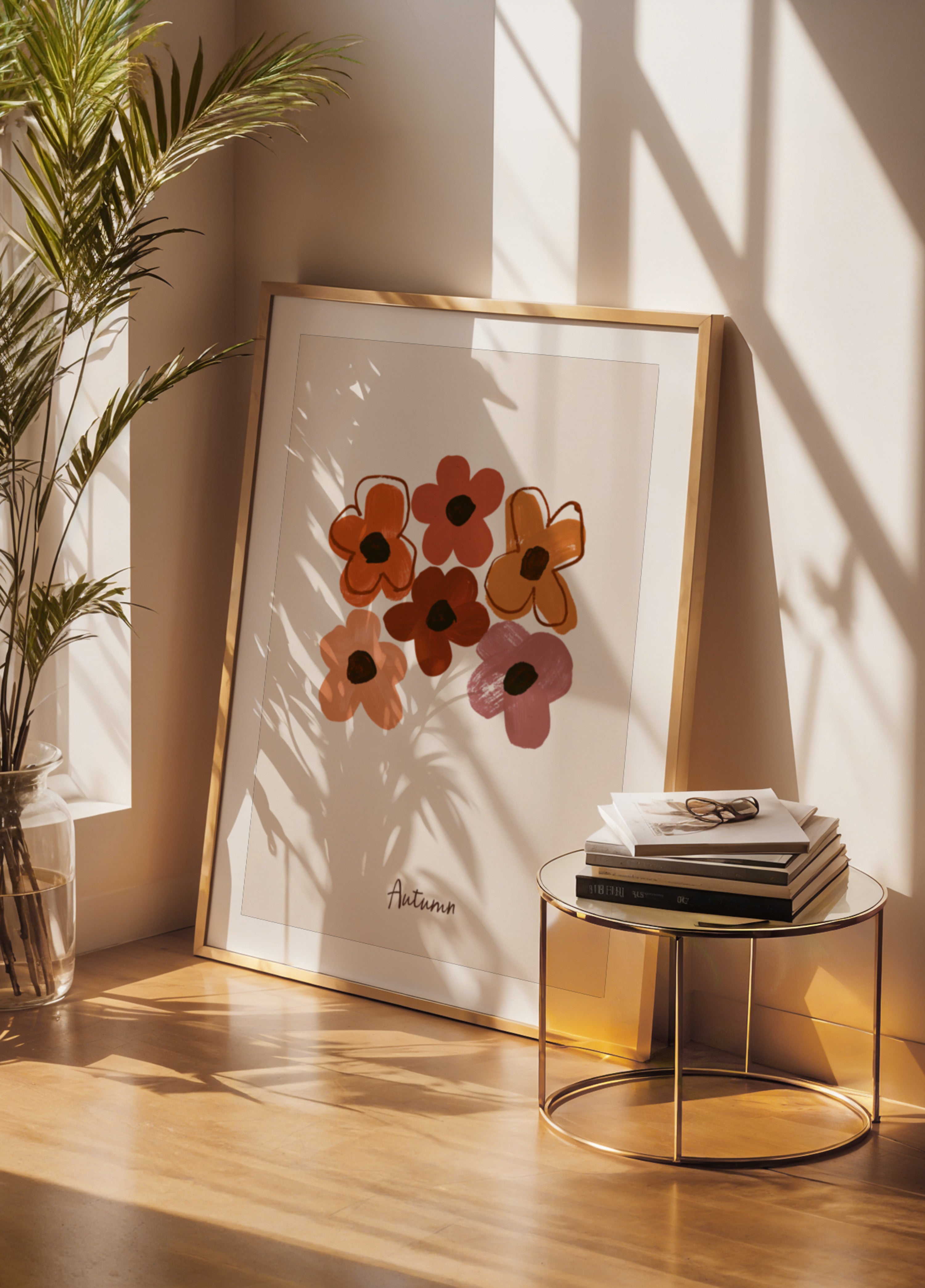 Cálidas flores de otoño