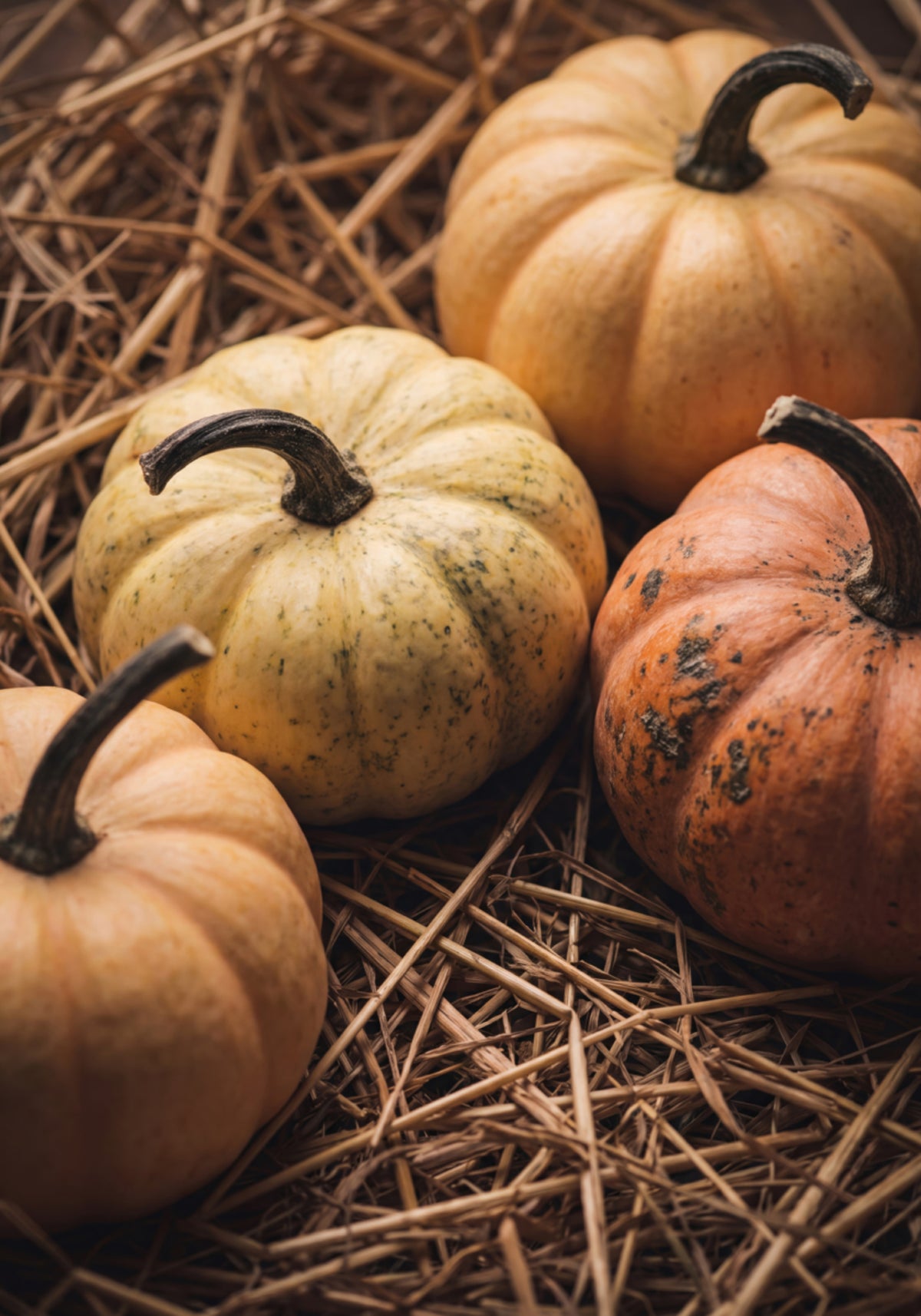 Calabazas de cosecha de otoño