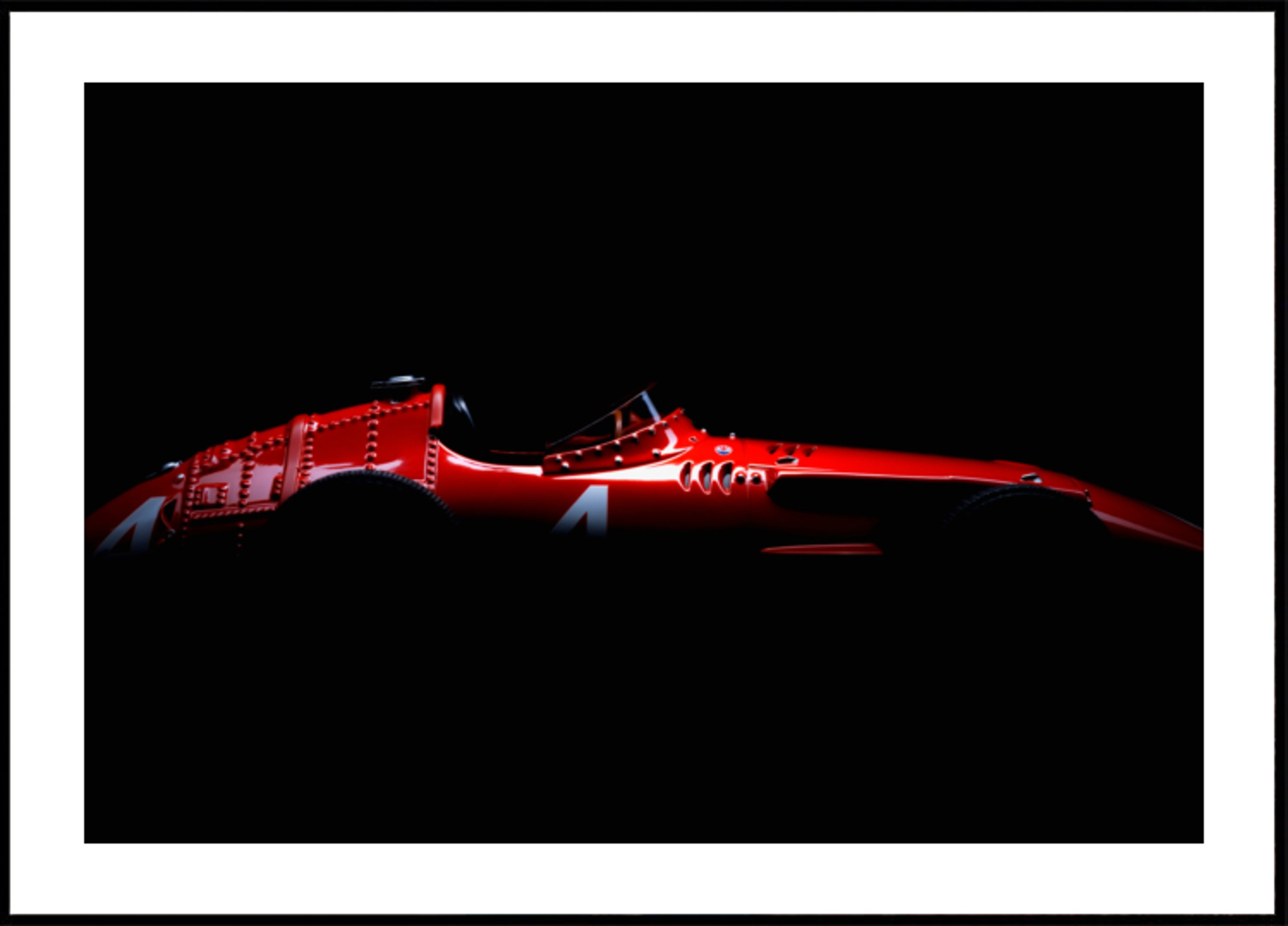 Coche de carreras rojo vintage