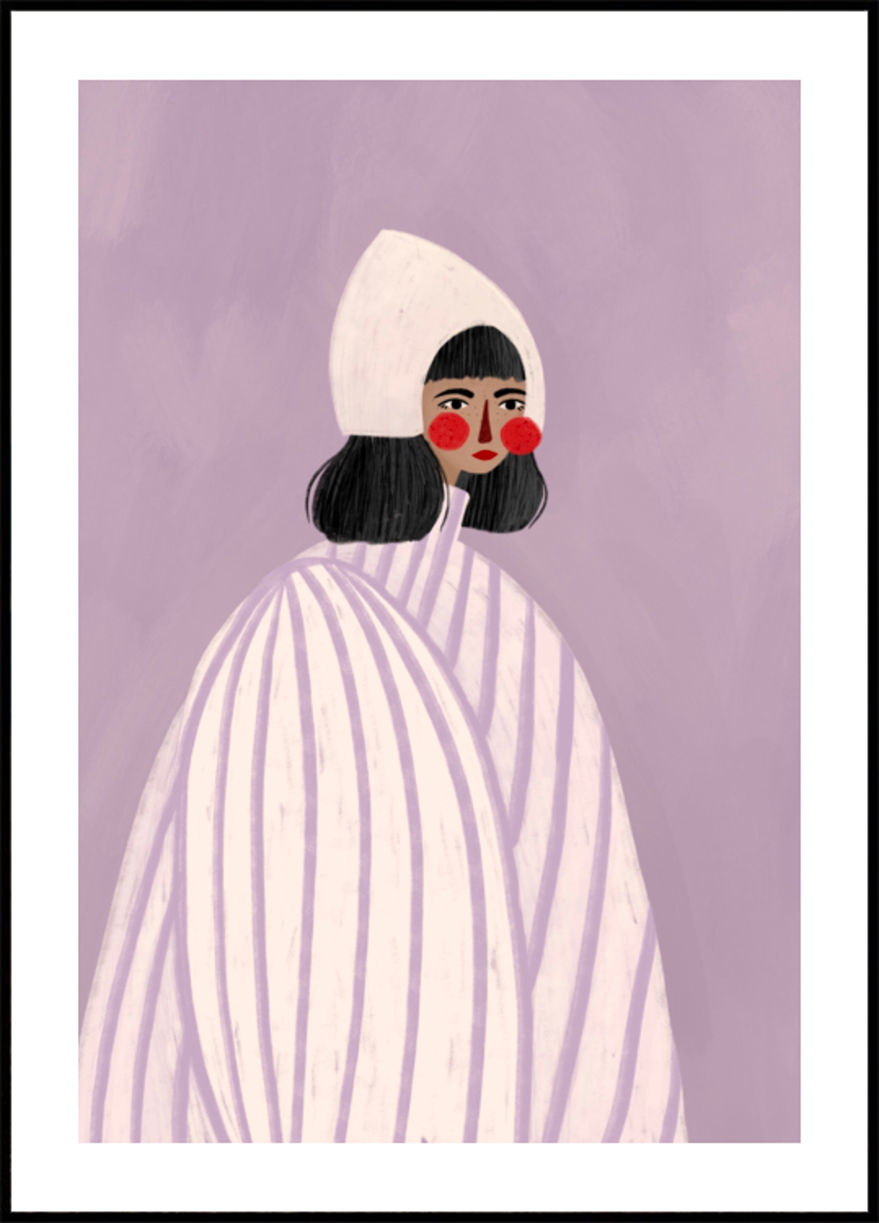 Mujer capota caprichosa