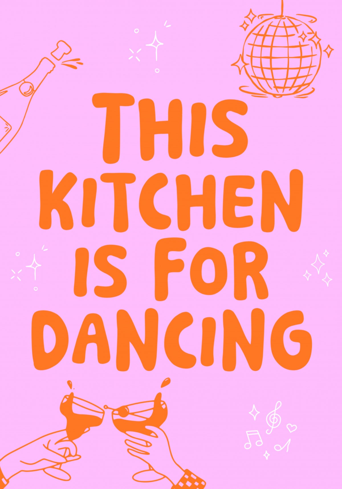 Fiesta de baile en la cocina