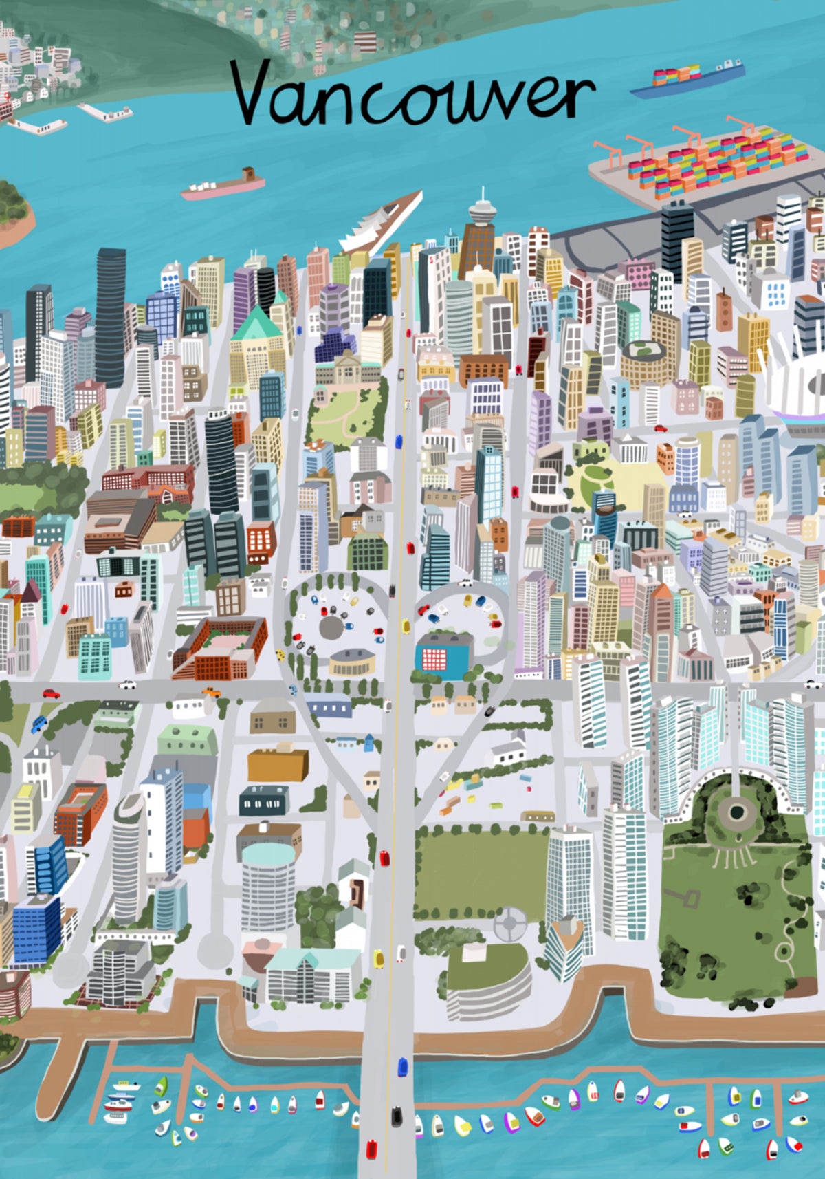 Vibrante ciudad de Vancouver
