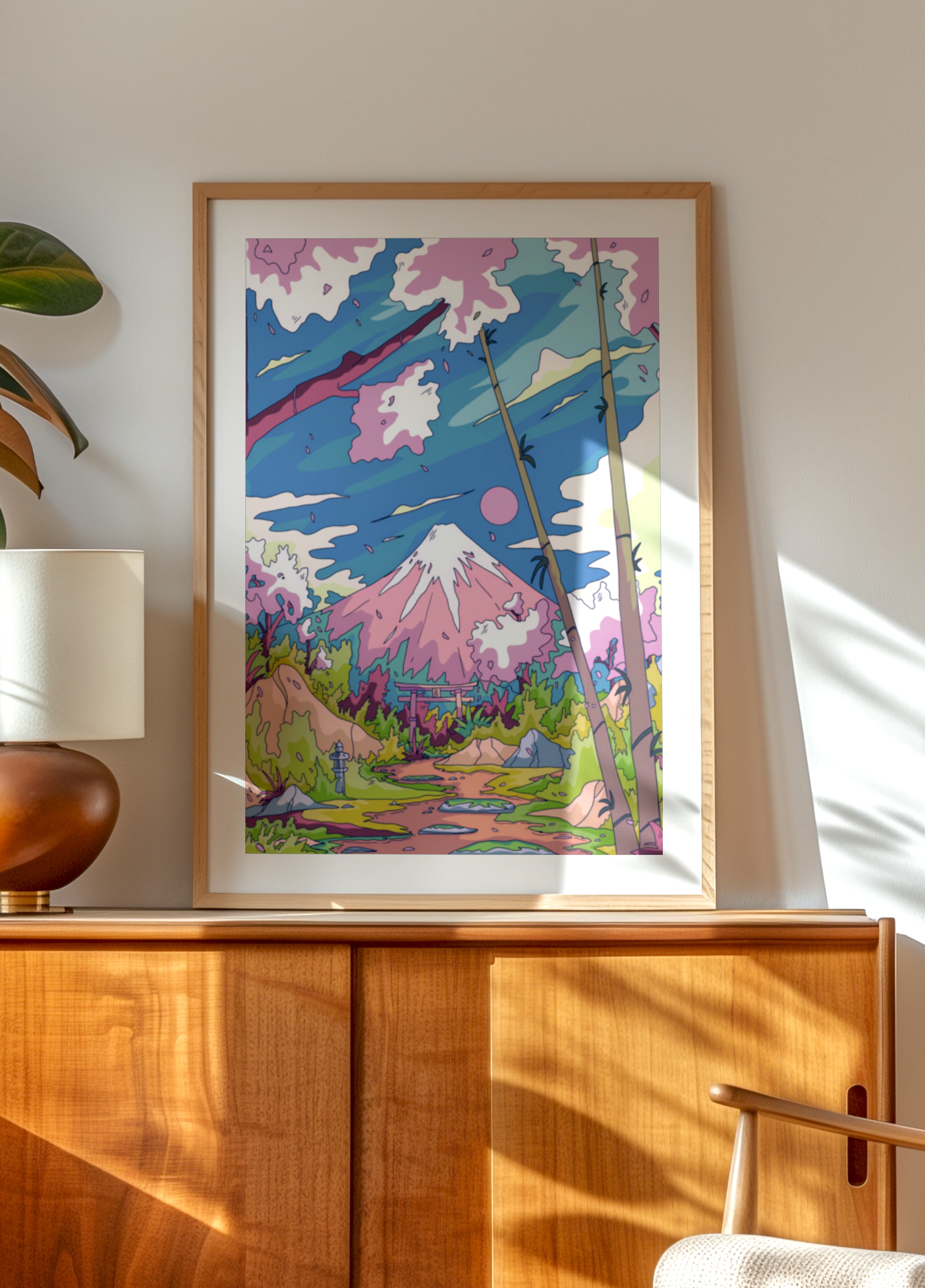 Camino de los cerezos del monte Fuji