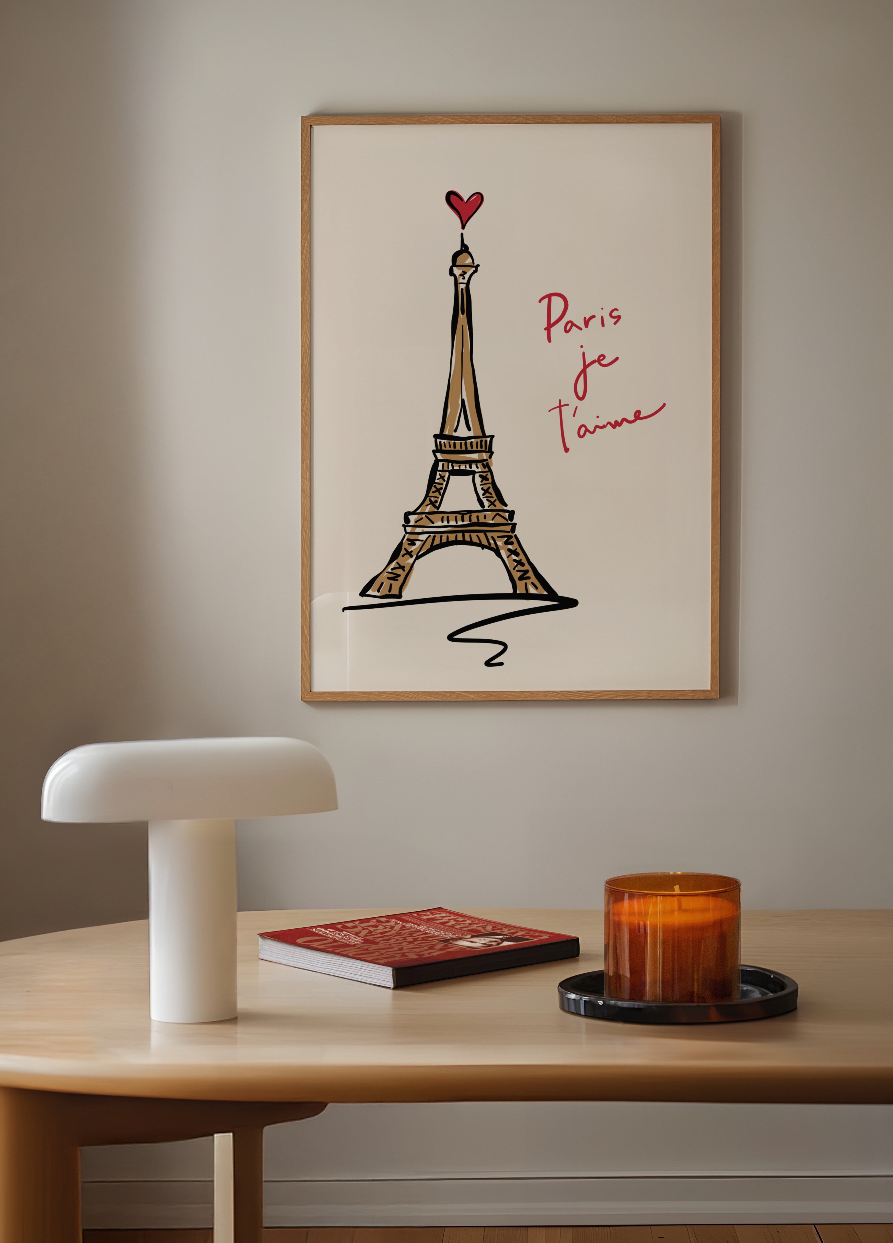 Bosquejo del amor de la Torre Eiffel