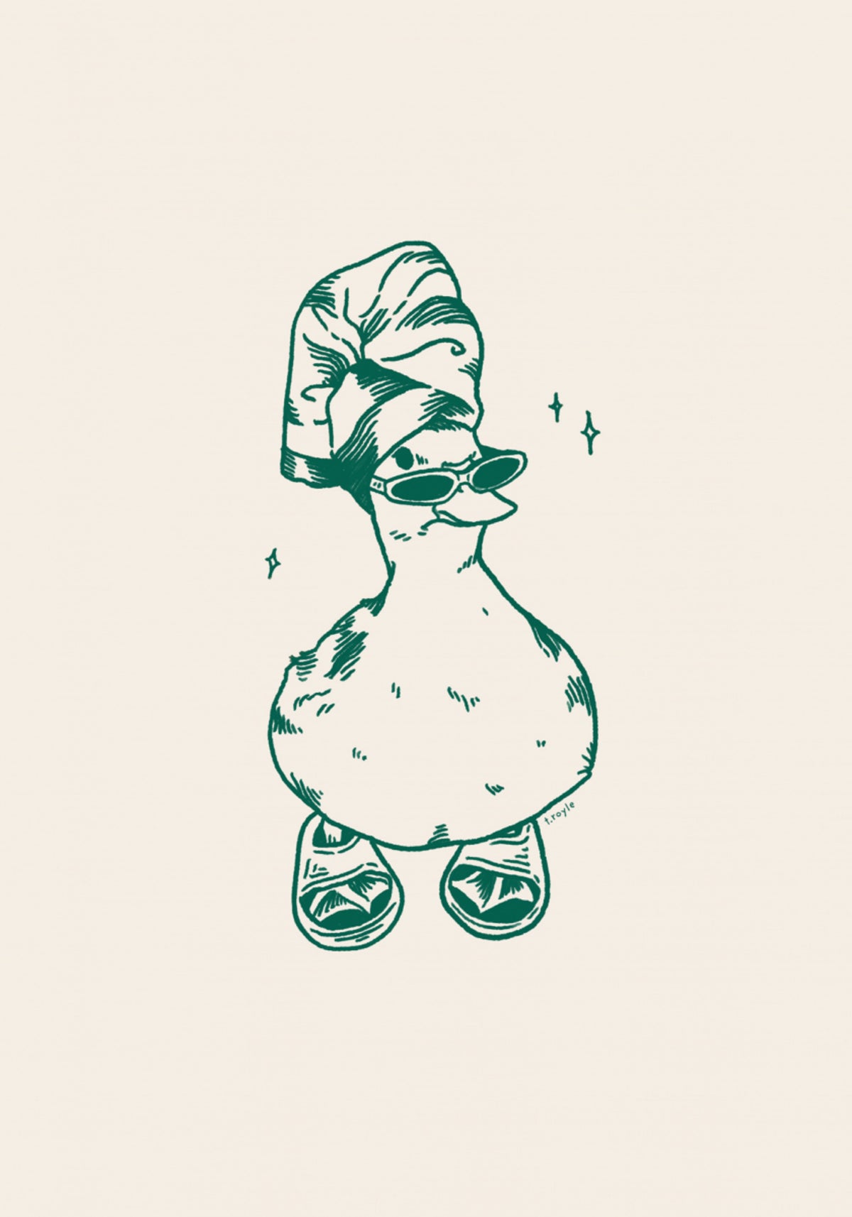 Día de spa de pato fresco