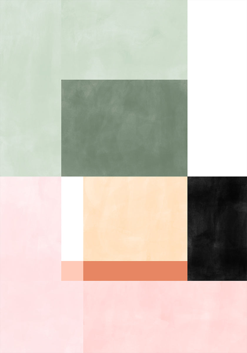 Abstract Composition With Geometric Shapes (NEW) - Posterbox