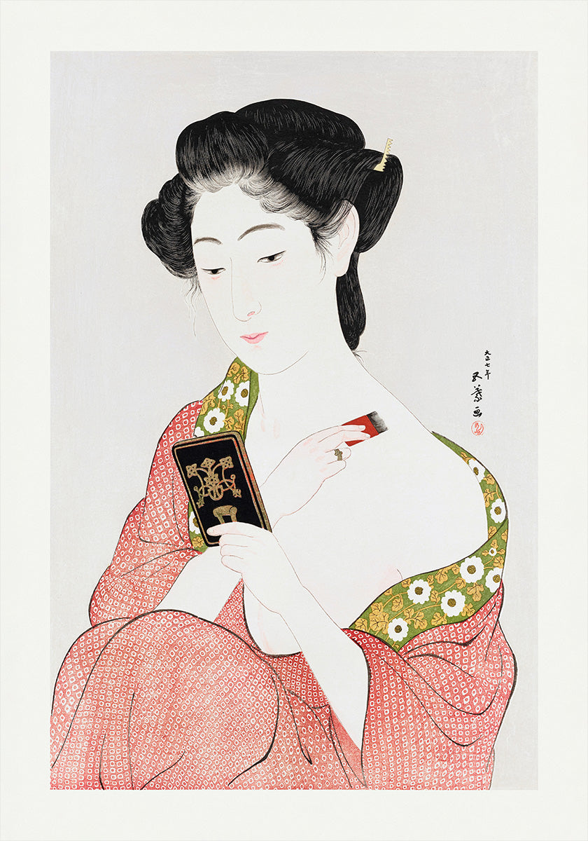 Japanese Woman Applying Powder (1918) (NEW) - Posterbox