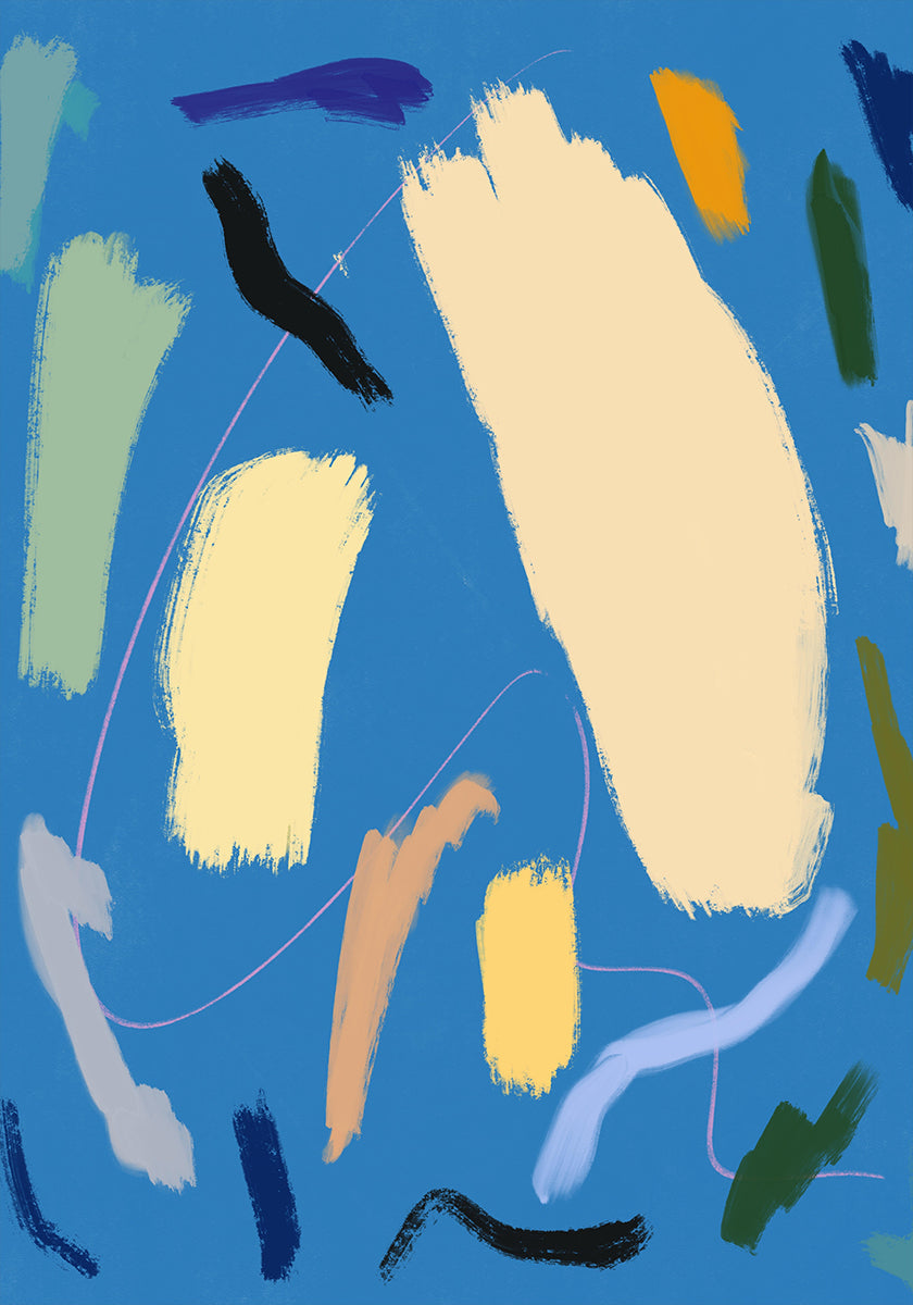 Bold Color Brushstrokes (NEW) - Posterbox