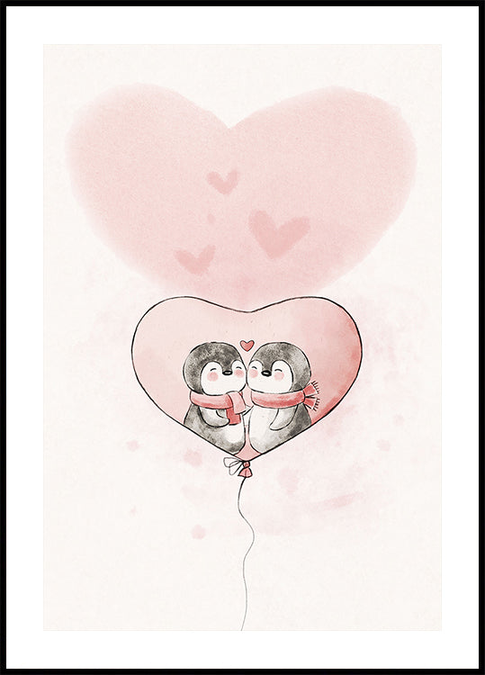 Penguin in love Plakat