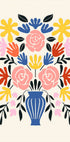 Colorful Bouquet in a Blue Vase (NEW) - Posterbox