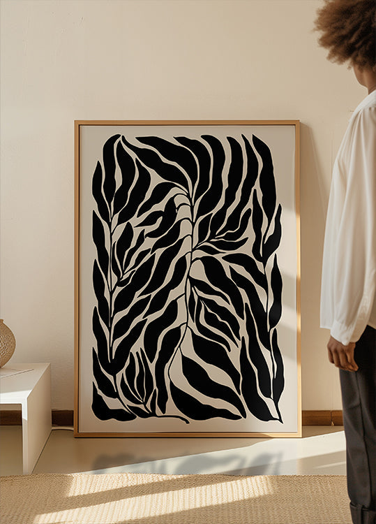 Black Leaf Silhouettes Plakat - Posterbox