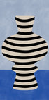 Striped Vase Illusion Plakat - Posterbox