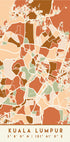 Black Maps Earth Tones 37 Plakat - Posterbox