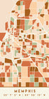 Black Maps Earth Tones 51 Plakat - Posterbox
