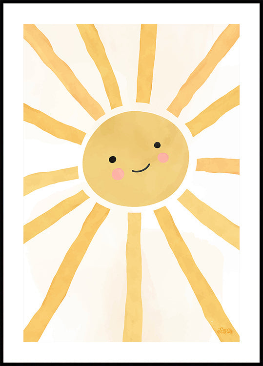 Happy Cheerful Sunshine Plakat - Posterbox