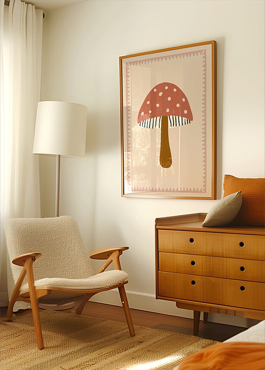 Cute Toadstool Plakat - Posterbox