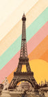 Eiffel Tower Rainbow Plakat - Posterbox