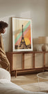 Eiffel Tower Rainbow Plakat - Posterbox