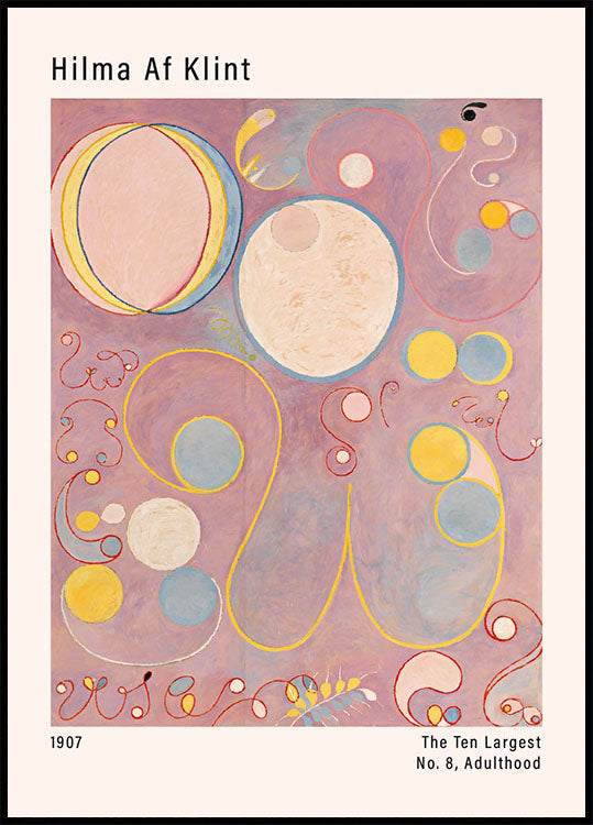 Hilma Af Klint: Las diez series más importantes, n.º 8, Póster sobre la edad adulta